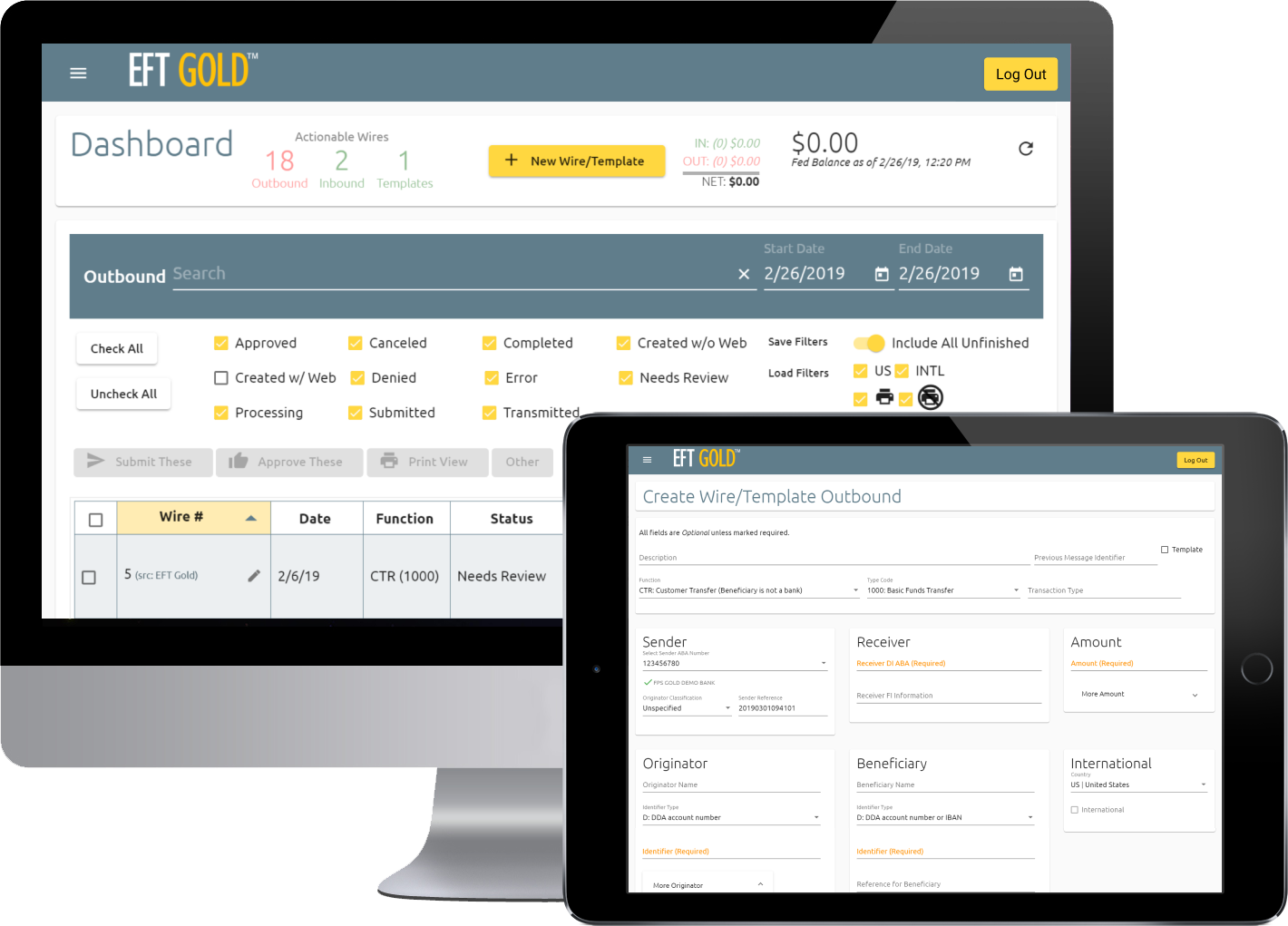 Wire Transfer Software FPS GOLD